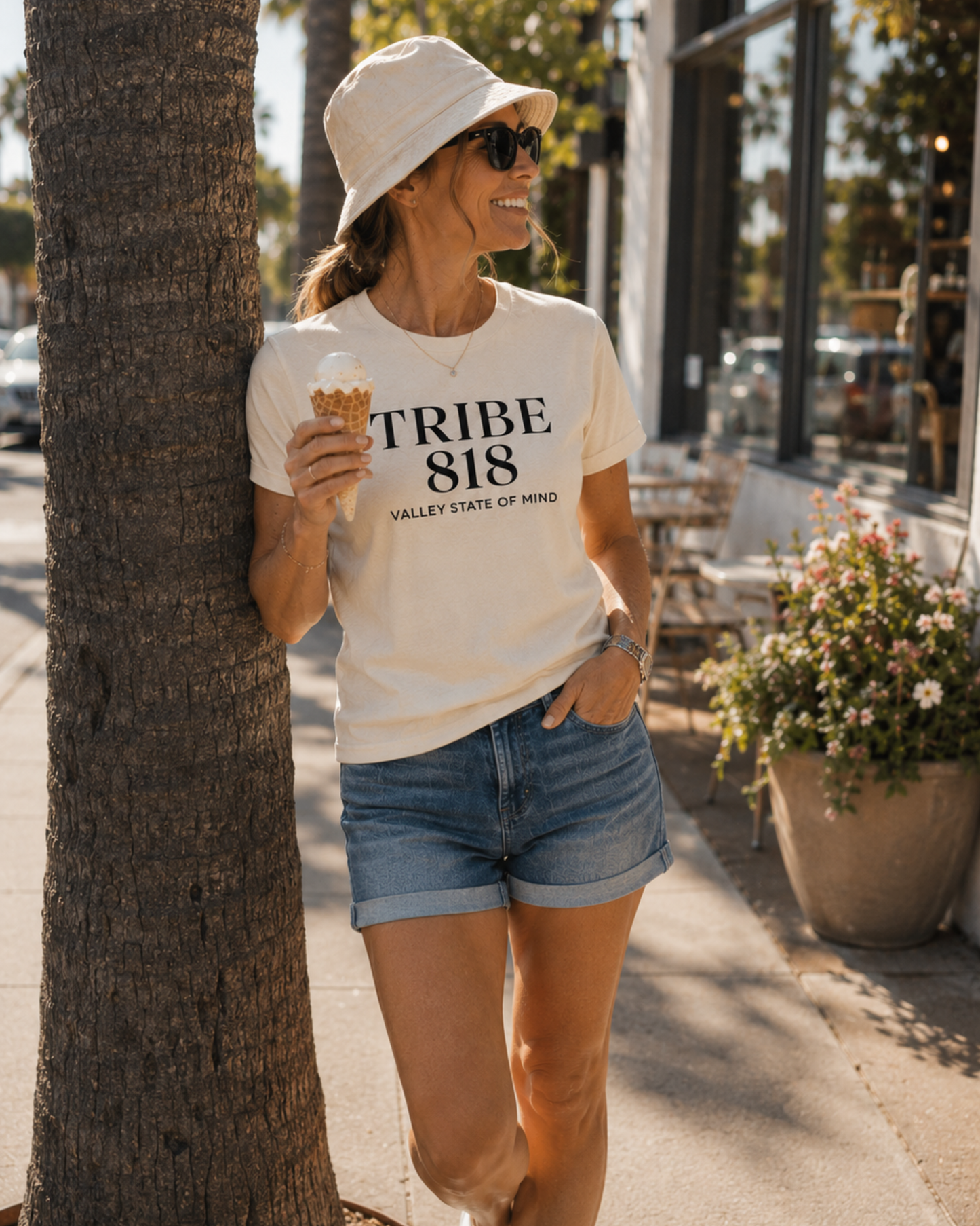 Valley State of Mind Tee — Cream