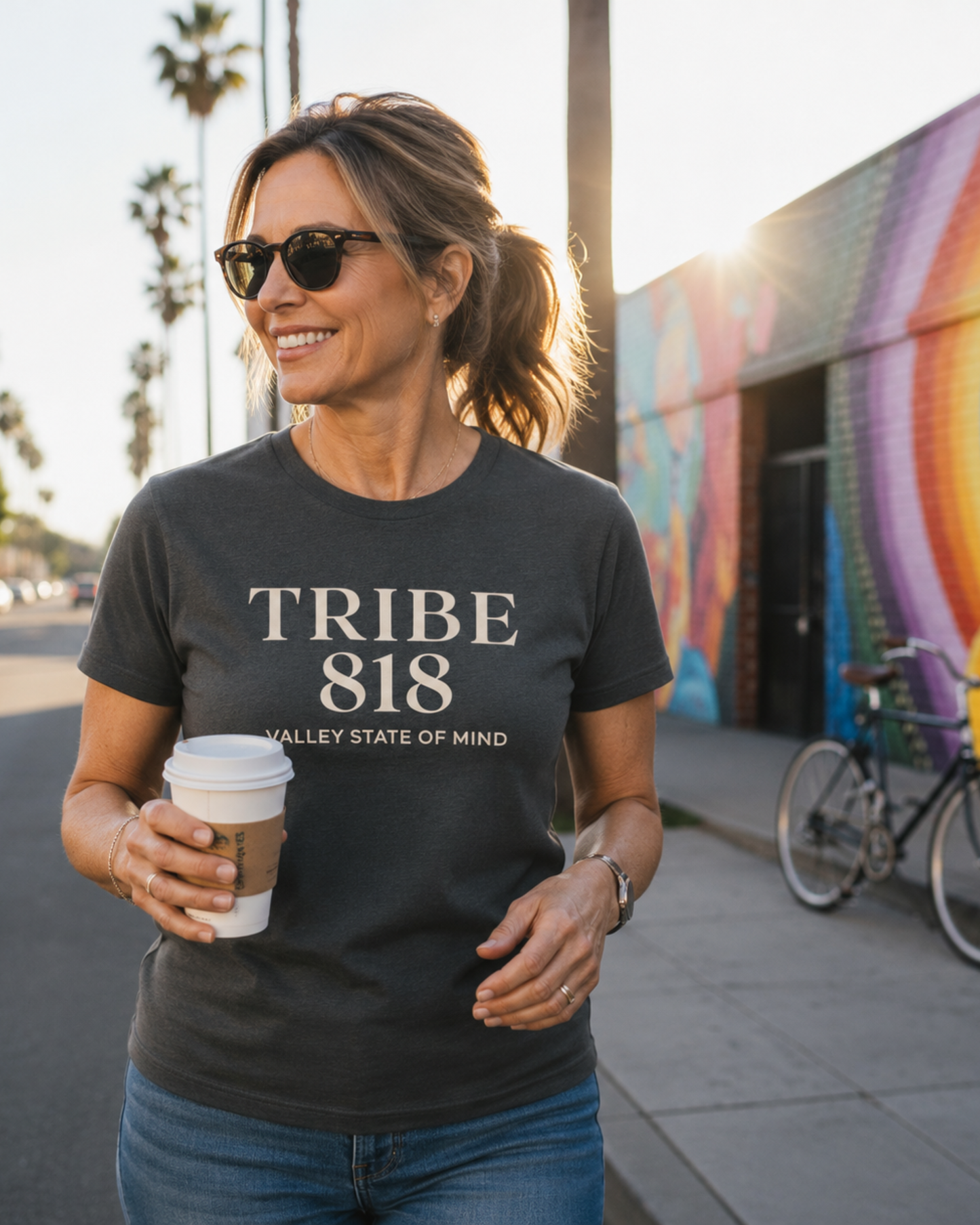Valley State of Mind Tee — Charcoal