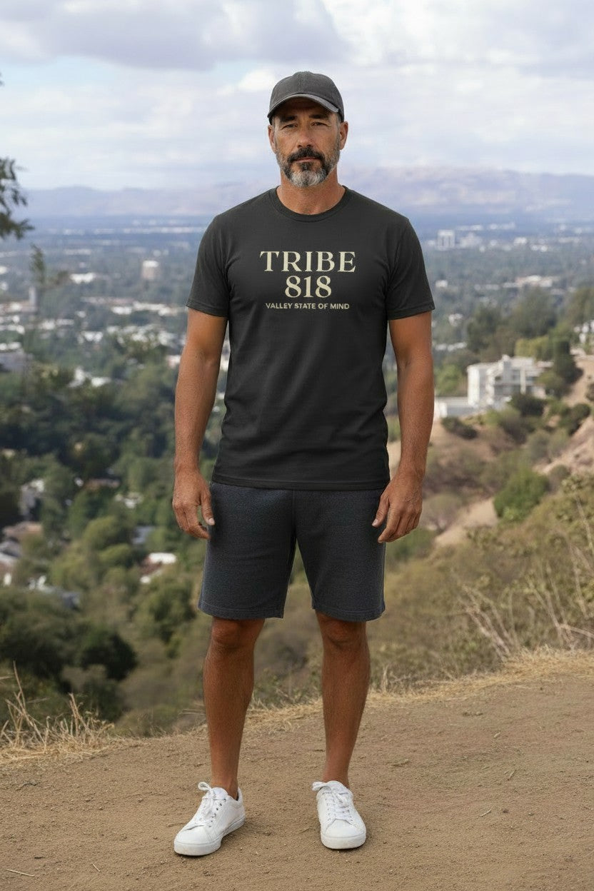 TRIBE 818 “Valley State of Mind” Tee - Charcoal