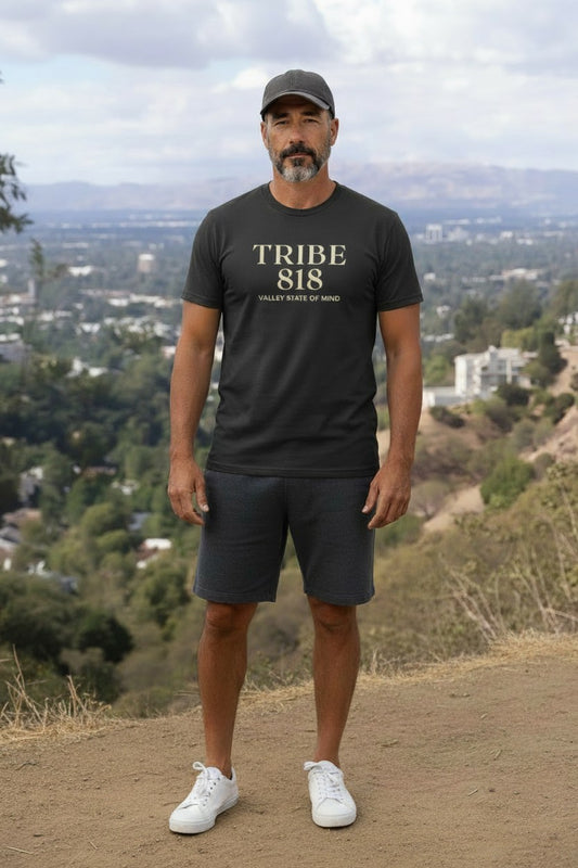 TRIBE 818 “Valley State of Mind” Tee - Charcoal
